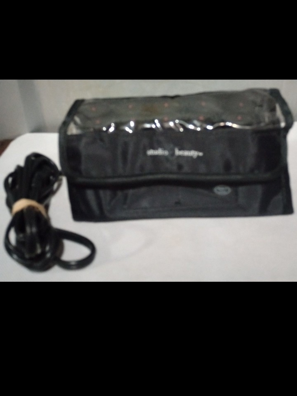 Studio Beauty Black Travel Hot Rollers Bag with Cord. Contains 5 large and 5 Sm